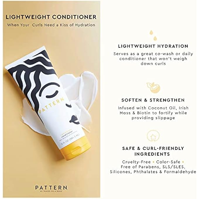 PATTERN BEAUTY BY TRACEE ELLIS ROSS LIGHTWEIGHT CONDITIONER, 13 FL OZ, RICH MOISTURE FOR CURLIES, COILIES AND TIGHT-TEXTURED HAIR, 3A-4C - Image 3